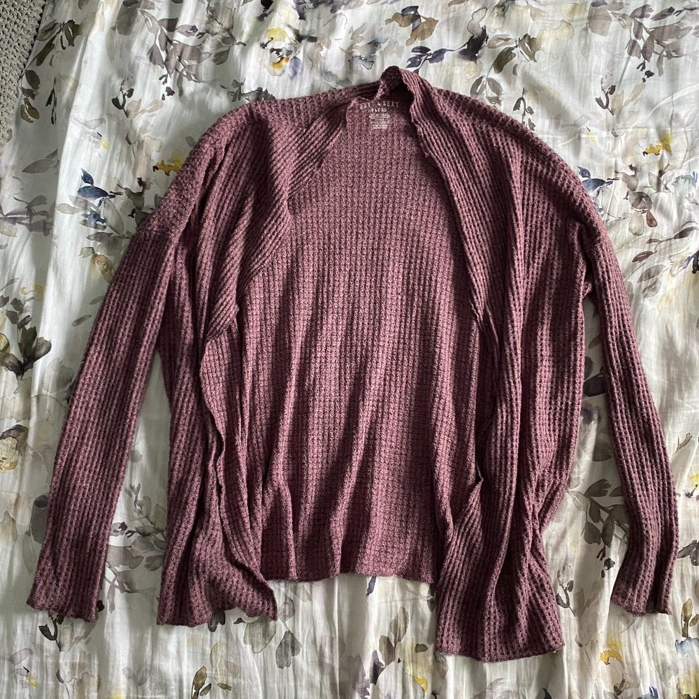 S American Eagle Waffle Knit Cardigan